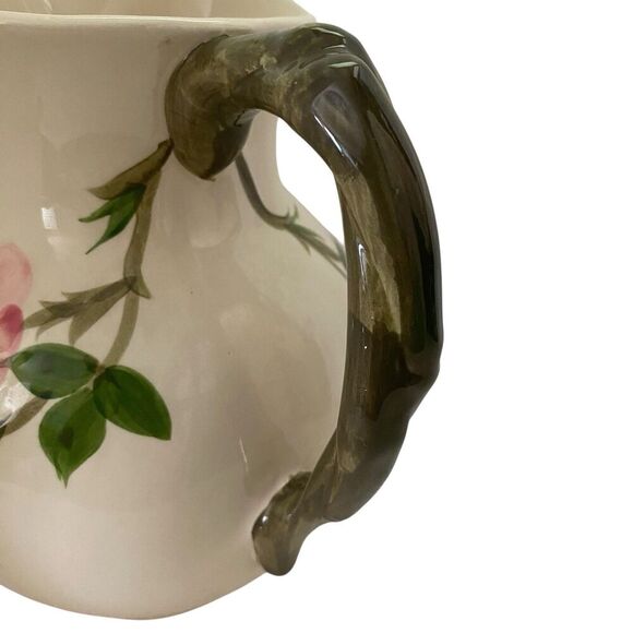 Vtg Franciscan Desert Rose Pitcher 9" Hand Painted Pink Floral Earthenware USA - Picture 5 of 6